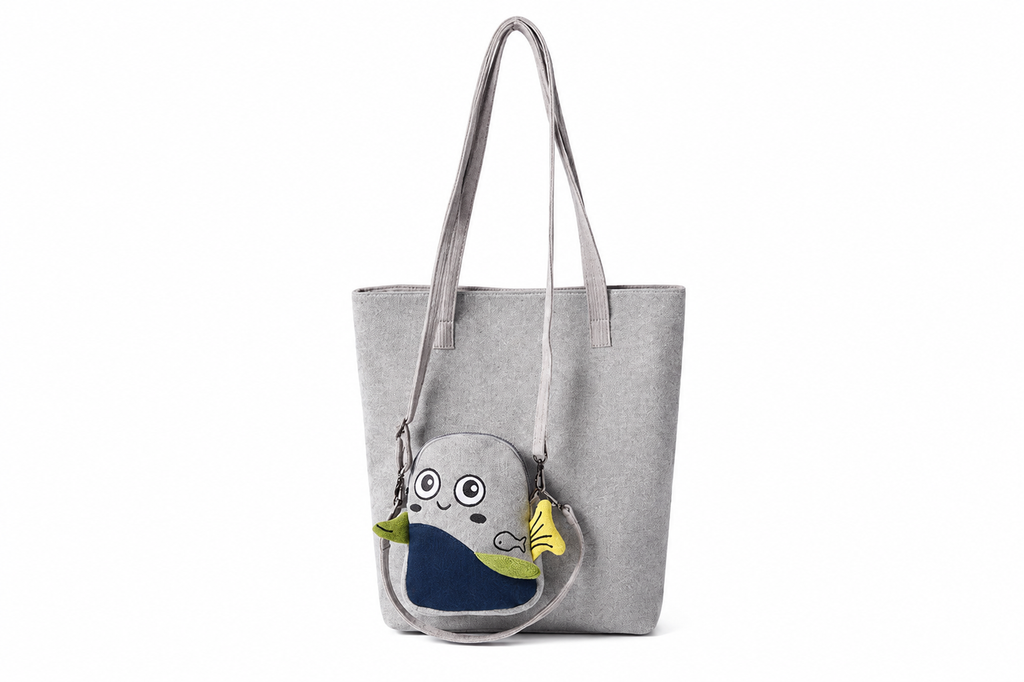 Aqua Mom-N-Me Tote Set