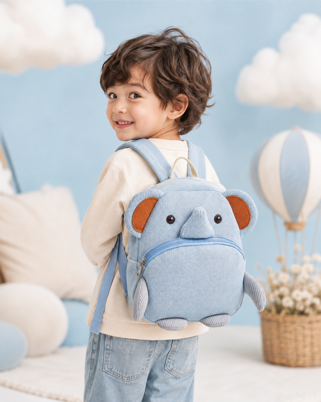 Kiko Bluebreeze Elephant Backpack