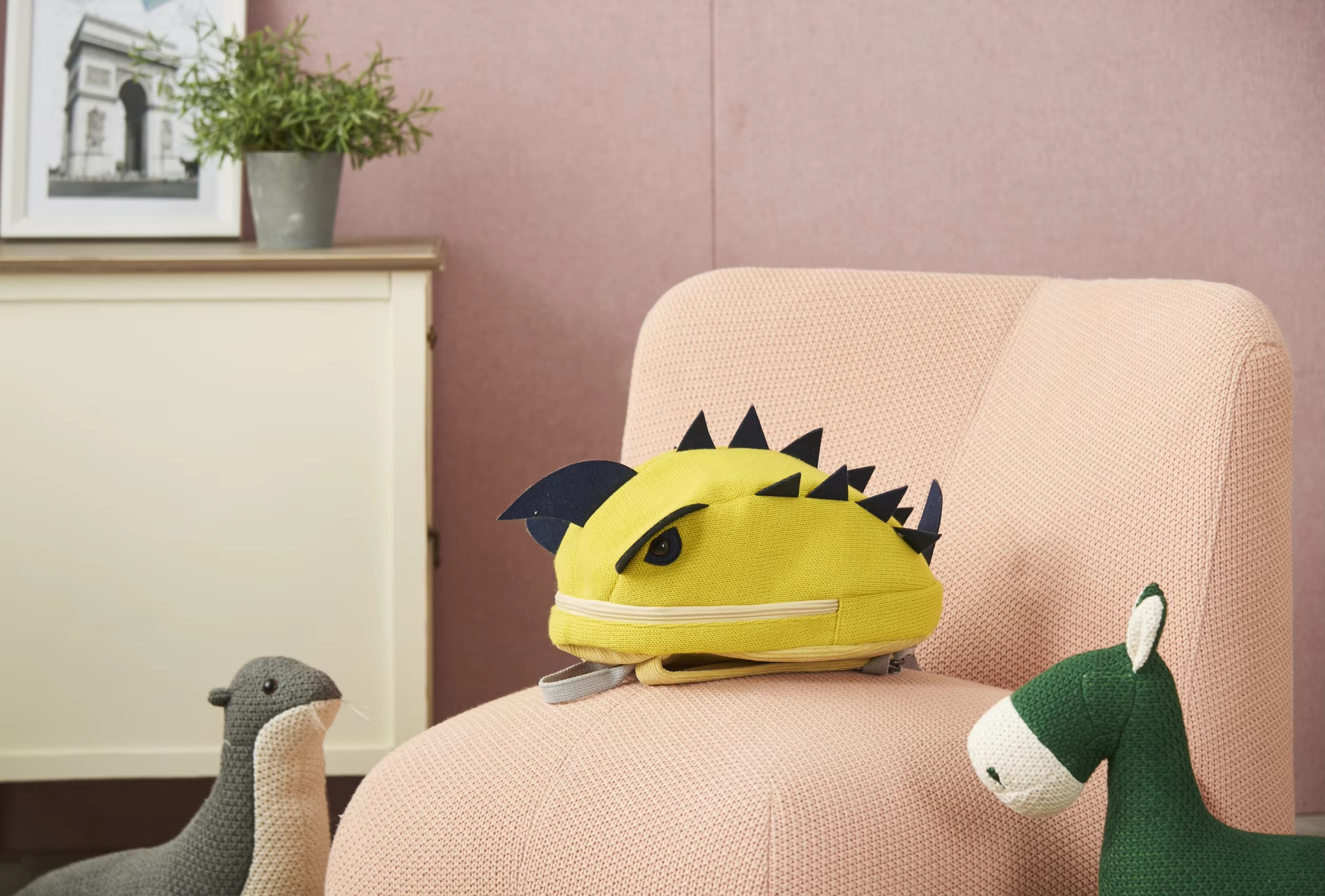 The Yellow Dino Backpack