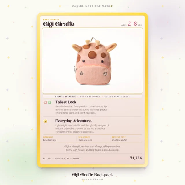 Gigi Giraffe — WAKERS Mystical World card