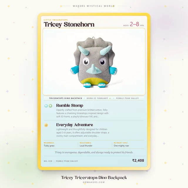 Tricey Stonehorn — WAKERS Mystical World card
